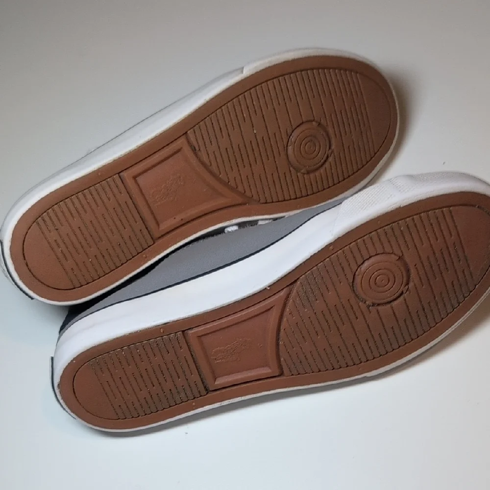 Polo by Ralph Lauren Gray and Navy Leather Sneakers